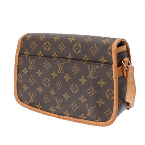 Louis Vuitton Monogram Bag Canvas Sologne Brown Shoulder